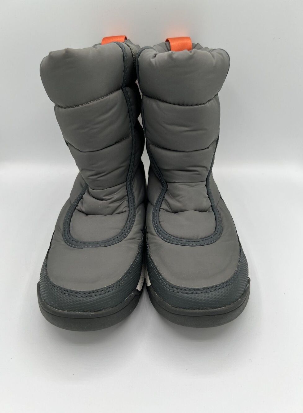 Sorel Kids Winter Snow Boots Gray Waterproof Insulated Youth Size 4 EU 35